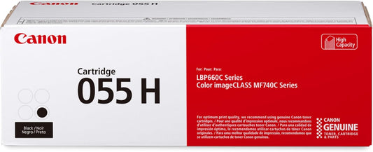 Canon Genuine 055 Black Toner Cartridge High Capacity Compatible with LBP664Cdw, MF741Cdw, MF743Cdw, MF745Cdw, MF746Cdw