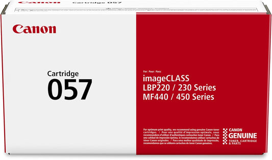 Canon 057 Genuine Black Toner Cartridge Compatible with LBP220 Series, LBP230 Series, MF440 Series, MF450 Series