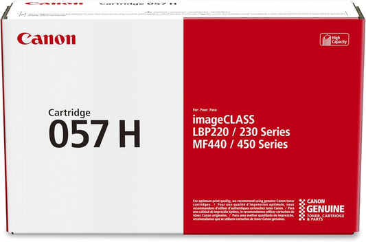 Canon 057 H - High Capacity - Black - Original - Toner Cartridge - for ImageCLASS LBP236, LBP237, MF445, MF449, MF455, i-SENSYS MF443, MF445, Satera LBP224