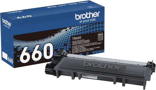 Brother Genuine High Yield Toner Cartridge, TN660, Replacement Black Toner, Page Yield Up to 2,600 Pages, Amazon Dash Replenishment Cartridge, Black, 1 pack